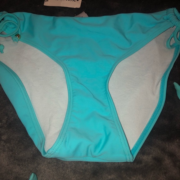 La Vie En Rose Turquoise Bikini Set - Picture 2 of 8